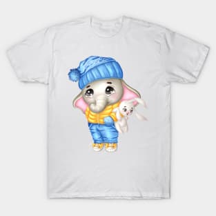 Cute Elephant holding a Toy T-Shirt